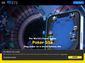 '888poker.com' screenshot