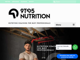 '9-to-5-nutrition.com' screenshot