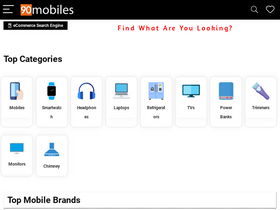 '90mobiles.com' screenshot