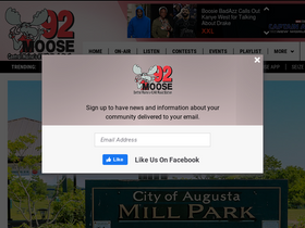 '92moose.fm' screenshot