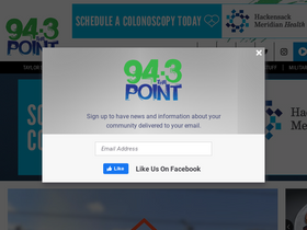'943thepoint.com' screenshot