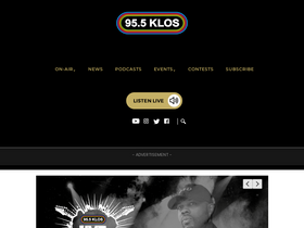 '955klos.com' screenshot