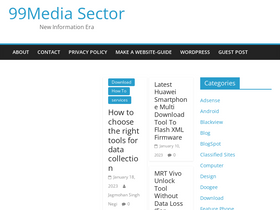 '99mediasector.com' screenshot
