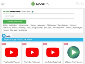 'a2zapk.com' screenshot