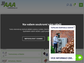 'aaaradiatory.cz' screenshot
