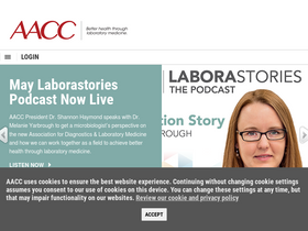 'aacc.org' screenshot