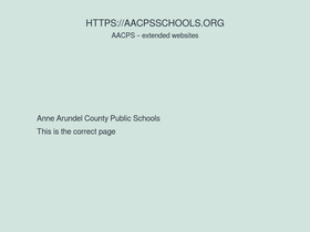 'aacpsschools.org' screenshot