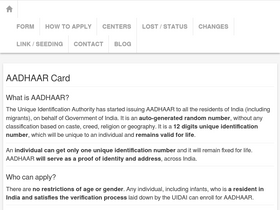 'aadharcardsuid.com' screenshot