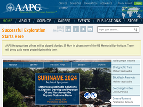 'aapg.org' screenshot