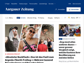 'aargauerzeitung.ch' screenshot