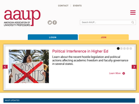 'aaup.org' screenshot