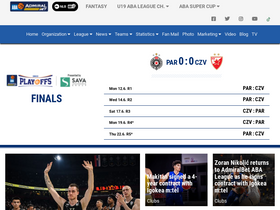 'aba-liga.com' screenshot