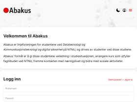 'abakus.no' screenshot