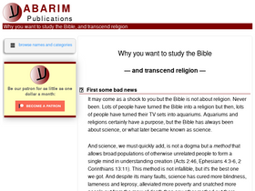 'abarim-publications.com' screenshot