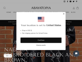 'abayatopia.com' screenshot