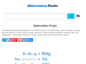 'abbreviationfinder.org' screenshot