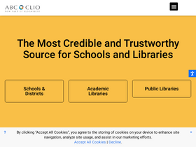 'abc-clio.com' screenshot