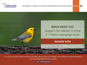 'abcbirds.org' screenshot