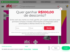 'abcdaconstrucao.com.br' screenshot