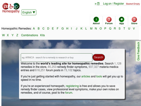 'abchomeopathy.com' screenshot