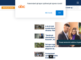 'abcnews.al' screenshot