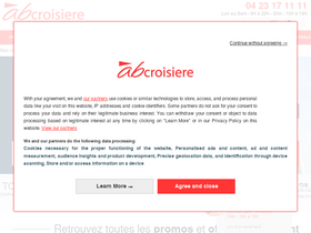 'abcroisiere.com' screenshot