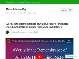 'abdurrahman.org' screenshot