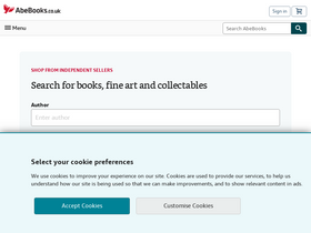 'abebooks.co.uk' screenshot