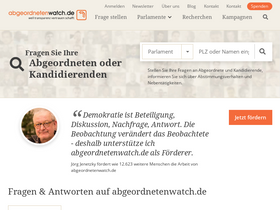 'abgeordnetenwatch.de' screenshot