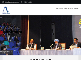'abhimanu.com' screenshot