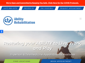 'abilityrehabilitation.com' screenshot