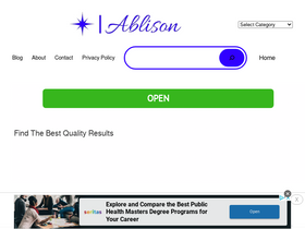 'ablison.com' screenshot