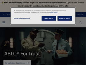 'abloy.com' screenshot