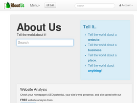 'aboutus.com' screenshot