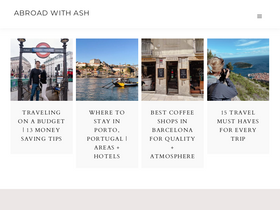 'abroadwithash.com' screenshot