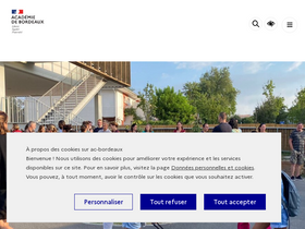 'ac-bordeaux.fr' screenshot