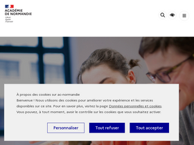 'ac-caen.fr' screenshot