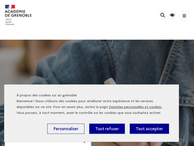 'ac-grenoble.fr' screenshot