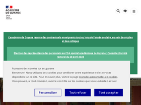 'ac-guyane.fr' screenshot