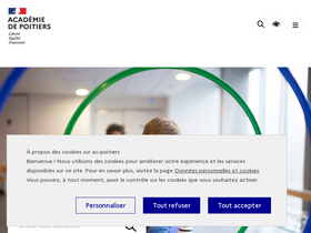 'ac-poitiers.fr' screenshot