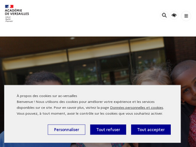 'ac-versailles.fr' screenshot