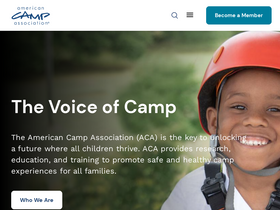 'acacamps.org' screenshot