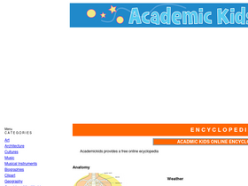 'academickids.com' screenshot