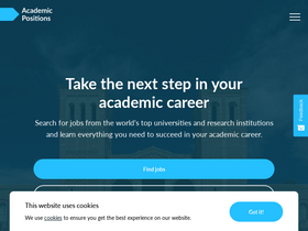 'academicpositions.com' screenshot