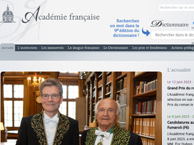 'academie-francaise.fr' screenshot