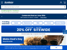 'academy.com' screenshot