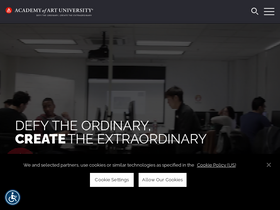 'academyart.edu' screenshot