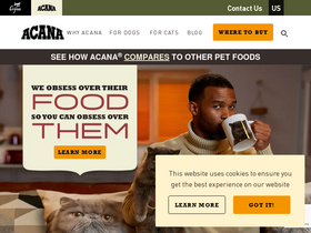 'acana.com' screenshot
