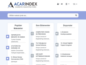 'acarindex.com' screenshot