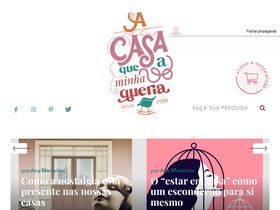 'acasaqueaminhavoqueria.com' screenshot